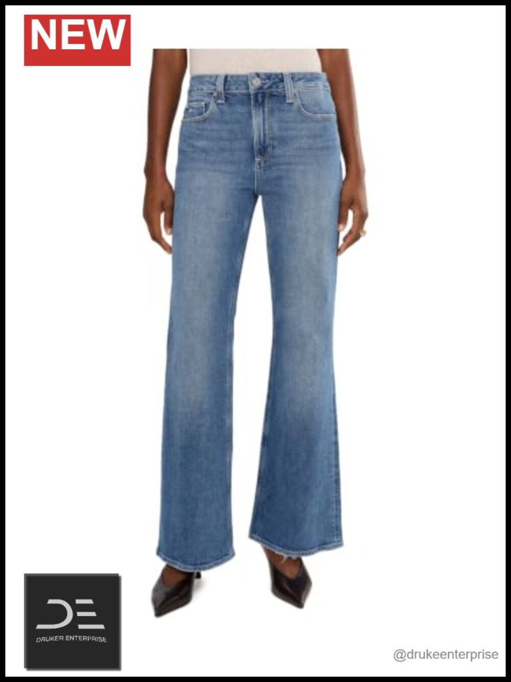 Women's Mid-Rise Flared Jeans 31" Inseam 98% Cotton 2% Elastane